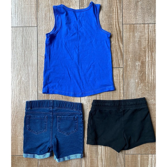 Girls Ocean Shark Graphic Tank & Shorts Outfit Bundled Set - Picture 13 of 14